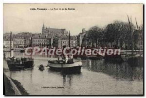 Old Postcard Vannes Le Port Seen From The Rabin