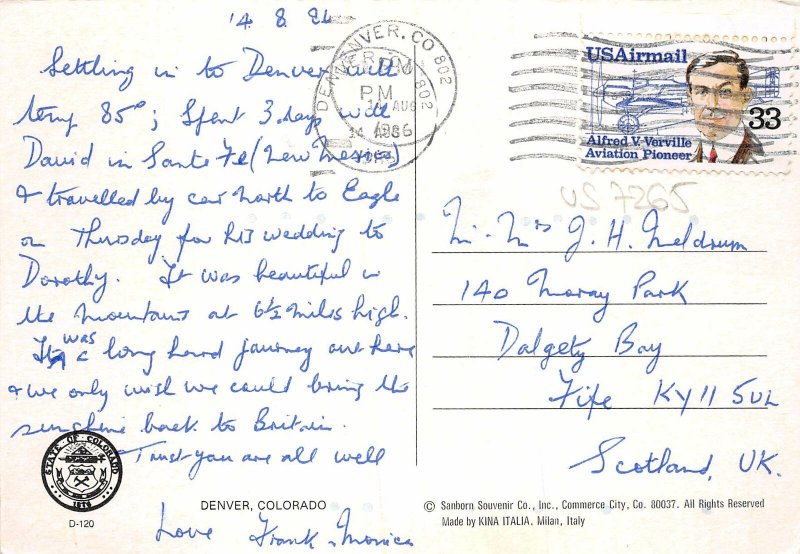 us7265 denver colorado usa