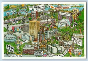 1940 Utica New York NY Vintage Postcard America's Best Kept Secret Mohawk Valley