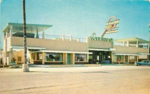 Automobiles 1950s Juarez Mexico Riviera Motel Postcard 21-3698