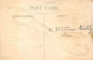 Spoon Post Card Thanksgiving Greetings Souvenir Writing on Back