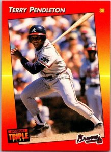 1992 Donruss Baseball Card Terry Pendleton Atlanta Braves