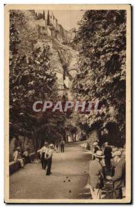 Postcard Old Petanque balls Players Sunday Pleasures in Moustiers Sainte Marie