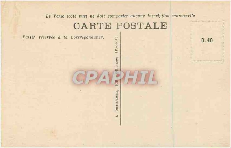 Old Postcard 249 auvergne thiers the castle Piroux