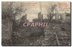 Old Postcard Army Battle Rozelieures interior of a village View