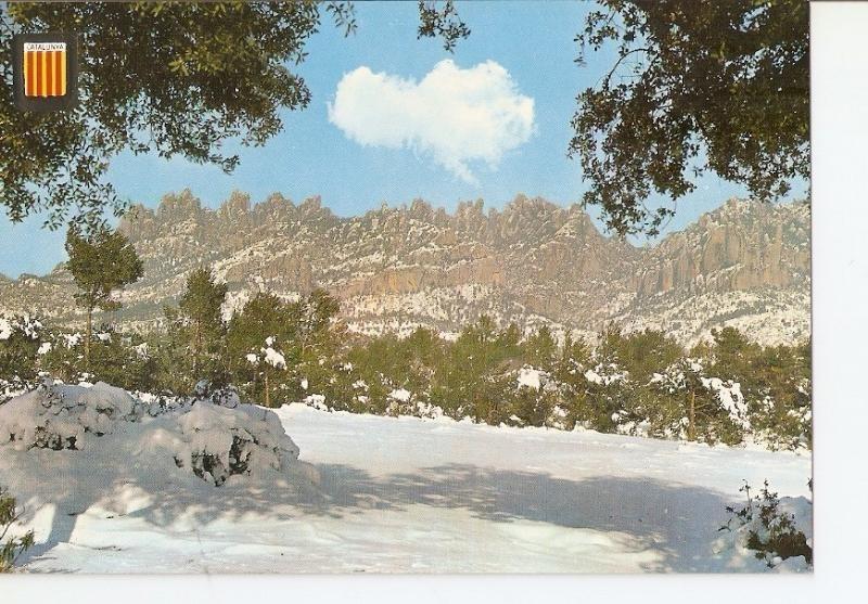 Postal 027809 : Catalunya tipica: Hivern a Montserrat