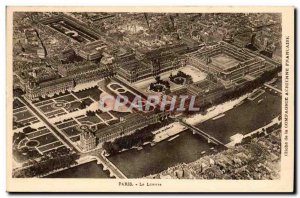 Old Postcard Paris Louvre