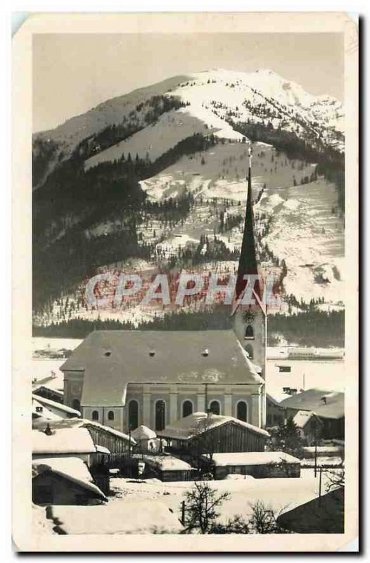 Postcard Old Wintersportort Kossen Tirol Blick auf Unterberg