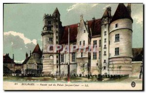 Old Postcard Bourges Facade south of the Palace Jacques C?ur