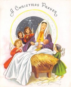 A Christmas Prayer, Greeting card that opens up  