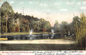 Riverside Park Fountain Scene Jacksonville FL 