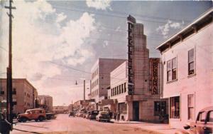 Fairbanks Alaska~Street Scene~Sportsman~Classic Cars~1950s Postcard