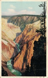 USA Yellowstone Canyon From Inspiration Point Vintage Postcard 07.35
