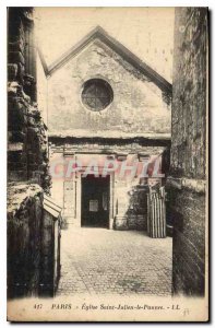 Postcard Old Church Paris Saint Julien the Poor