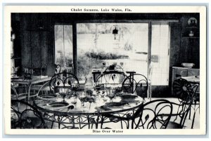 1950 Dine Over Water Chalet Suzanne Lake Wales Florida Vintage Antique Postcard