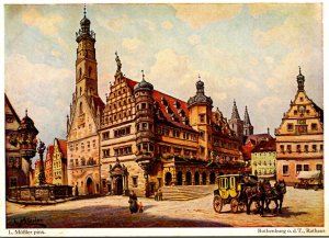 Germany Rothenburg O D Tauber Rathaus Town Hall