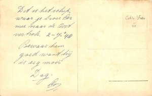 SS Waterman Real Photo Writing on back, missing stamp 