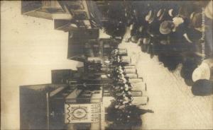 Appenzell Switzerland Parade Street Scene c1910 Real Photo Postcard