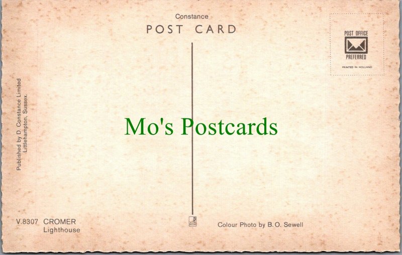 Norfolk Postcard - Cromer Lighthouse   SW13429