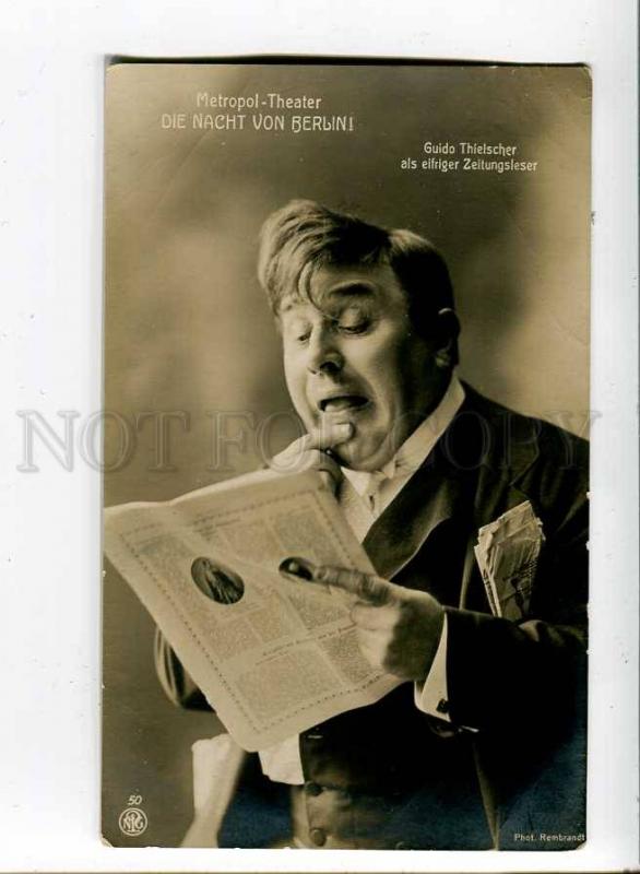 260686 Guido THIELSCHER German humorist SINGER Vintage PHOTO