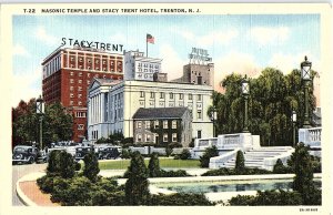 Postcard HOTEL SCENE Trenton New Jersey NJ AI1657
