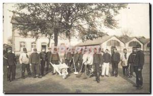 CARTE PHOTO Militaria 1908 Train Soldiers Squadron