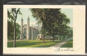 Gore Hall Harvard University Cambridge Massachusetts 1905 postcard