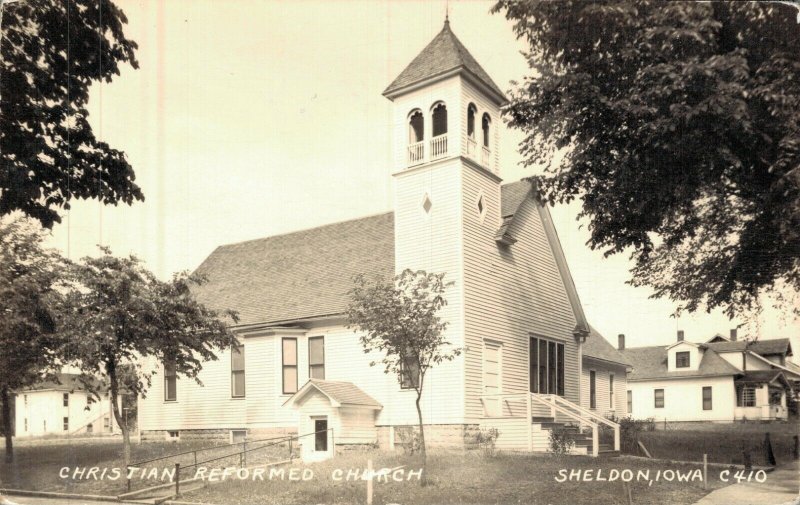 USA Christian Reformed Church Sheldon Iowa RPPC 05.74