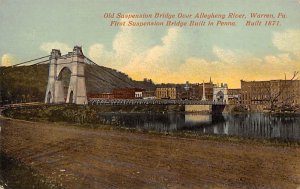 Old Suspension Bridge over Allegheny River Warren, Pennsylvania PA s 