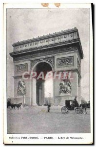 Collectable Postcard Old Diary Paris The Arc de Triomphe Paris