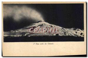 Old Postcard Volcano L & # 39etna vista da Catania