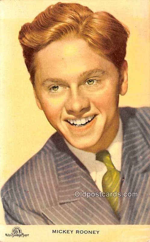 Mickey Rooney Movie Star Actor Actress Film Star Unused 