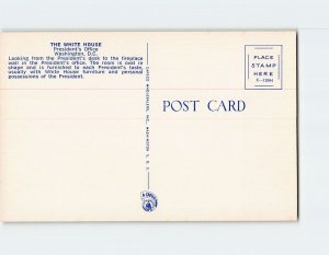 Postcard President's Office, The White House, Washington, District of Columbia
