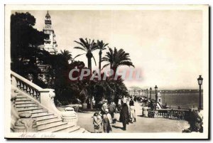 Old Postcard Monte Carlo casino Terraces
