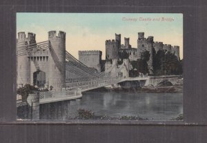 WALES, CONWAY CASTLE & BRIDGE, c1910 ppc., unused.