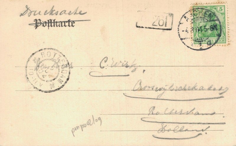 Germany Aachen Burtscheid Kurgarten Vintage Postcard 07.46