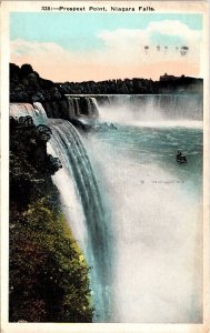 Prospect Point Niagara Falls WB Postcard PM Ontario Canada Cancel WOB Note VTG 