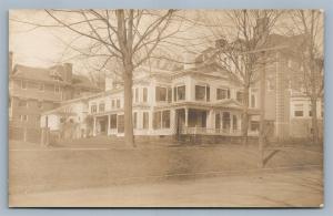 HARTFORD CT STREET SCENE ANTIQUE REAL PHOTO POSTCARD RPPC