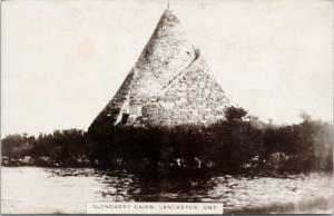 Glengarry Cairn Lancaster Ontario ON Real Photo Postcard E36