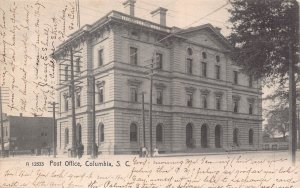 COLUMBIA SOUTH CAROLINA~POST OFFICE~1906 ROTOGRAPH PHOTO POSTCARD