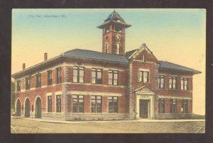 ABERDEEN WASHINGTON DOWNTOWN CITY HALL BUILDING VINTAGE POSTCARD