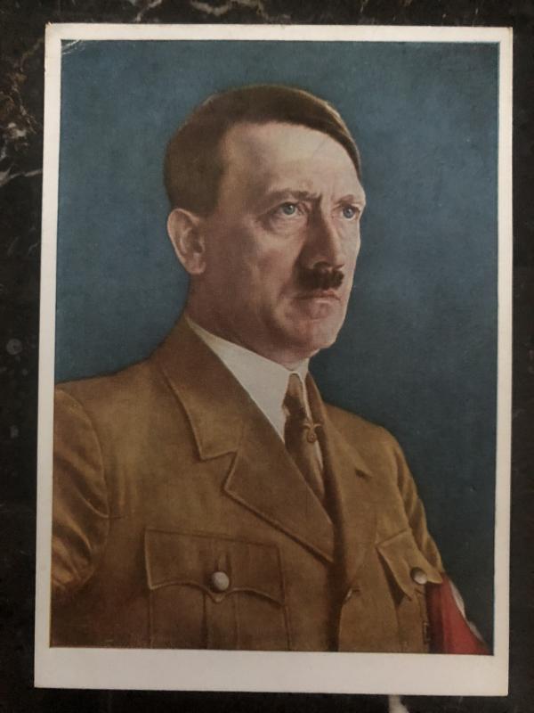 Mint Germany Picture  Postcard PPC Hitler portrait H knirr paint