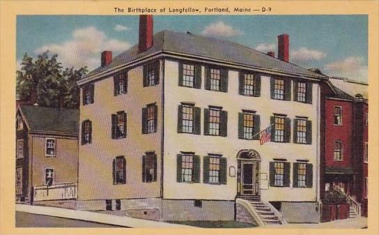 The Birthplace Of Longfellow Portland Maine