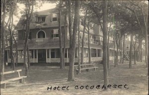 Wianno Cape Cod MA Massachusetts Hotel Cotocheset Real Photo Postcard