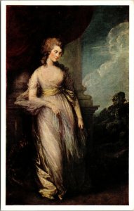 Vtg Georgiana Dutchess of Devonshire by Artist Gainsborough Art Postcard