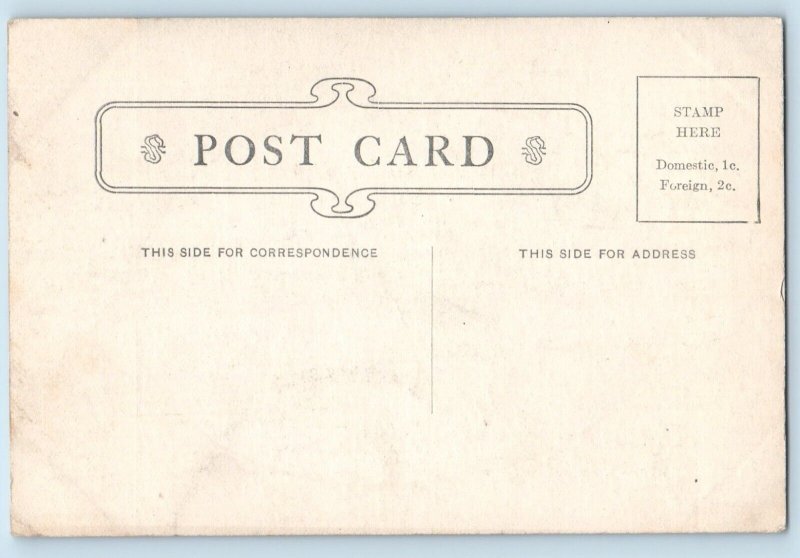 Murray Jordan Signed Postcard Beach Bathing Beauty Who's Afraid c1910's Antique