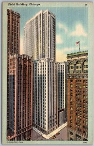 Chicago Illinois 1940s Postcard Field Building