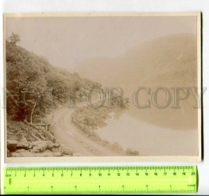431491 NORWAY Road & Sandvensvand Lake Vintage 19th century photo