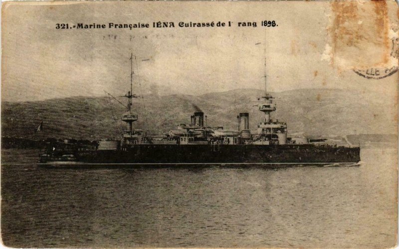 CPA AK Marine Francaise Iena Cuirasse SHIPS (763912)