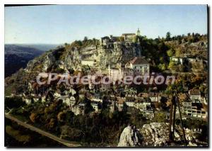 Postcard Modern Rocamadour Lot Place of Pilgrimage of the famous medieval St ...